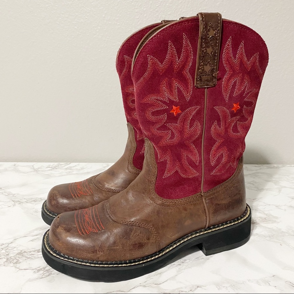Ariat Probaby Western Leather Riding Boots Round Toe Women's Size 10 EUC